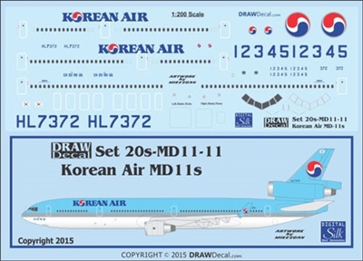 1:200 Korean Air McDD MD-11