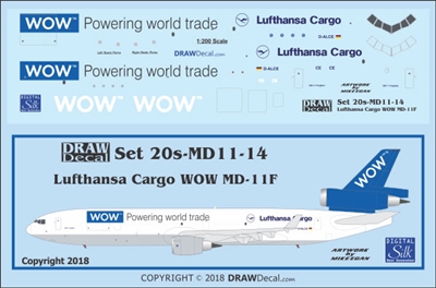 1:200 Lufthansa Cargo 'WOW' McDD MD-11F
