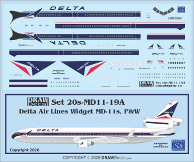 1:200 Delta Airlines McDD MD-11