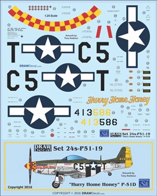 1:24 P-51D Mustang  'Hurry Home Honey'