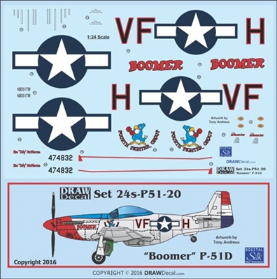1:24 P-51D Mustang  'Boomer'