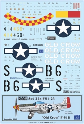 1:24 N.A.R. P-51D Mustang  'Old Crow'