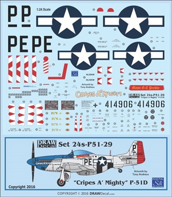 1:24 N.A.R. P-51D Mustang  "Cripes A' Mighty"