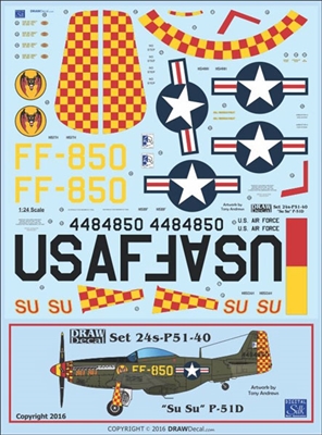 1:24 N.A. P-51D Mustang  "Su Su"