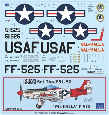1:24 N.A. P-51D Mustang  "Val-Halla"