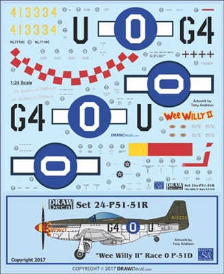 1:24 N.A. P-51D Mustang  "Wee Willy II"