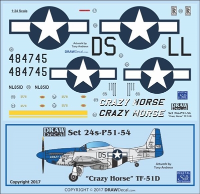 1:24 N.A. TF-51 Mustang  "Crazy Horse"