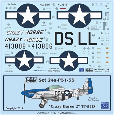 1:24 N.A. TF-51 Mustang  "Crazy Horse 2"