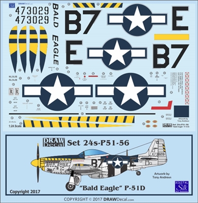 1:24 N.A. P-51D Mustang  "Bald Eagle"
