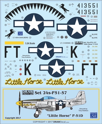 1:24 N.A. P-51D Mustang  "Little Horse"