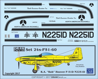 1:24 N.A. P-51D Mustang  (R.A. "Bob" Hoover N2251D)