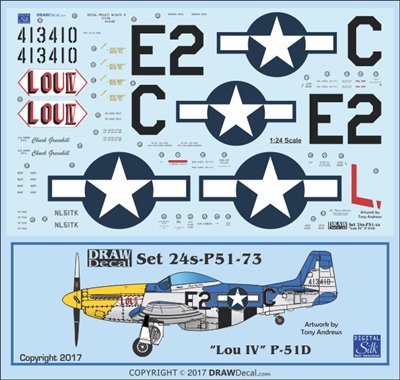 1:24 N.A. P-51D Mustang "Lou IV"