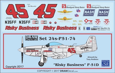 1:24 N.A. P-51D Mustang "Risky Business"