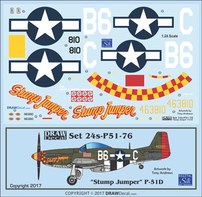 1:24 N.A. P-51D Mustang "Stump Jumper"