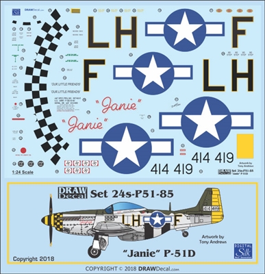 1:24 N.A. P-51D Mustang "Janie"