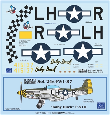 1:24 N.A. P-51D Mustang "Baby Duck"