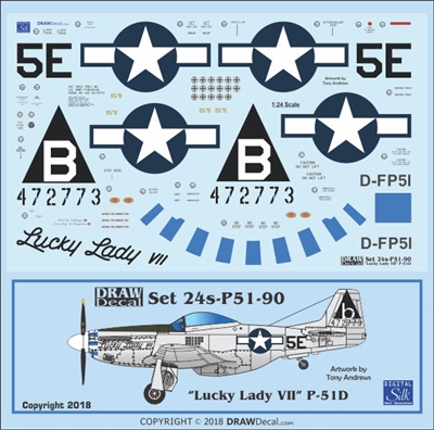 1:24 N.A. P-51D Mustang "Lucky Lady VII"