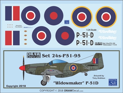 1:24 N.A. P-51D Mustang "Widowmaker"