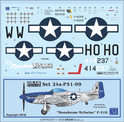 1:24 N.A. P-51D Mustang "Moonbeam McSwine"