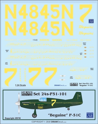 1:24 N.A. P-51C Mustang "Beguine"
