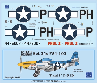 1:24 N.A. P-51D Mustang "Paul I"
