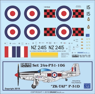 1:24 N.A. P-51D Mustang "NZ2415 / ZK-TAF""
