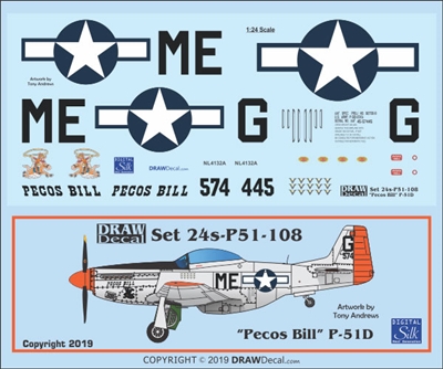 1:24 N.A. P-51D Mustang "Pecos Bill"