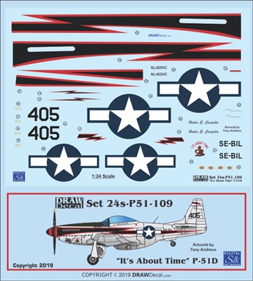 1:24 N.A. P-51D Mustang "It's About Time"