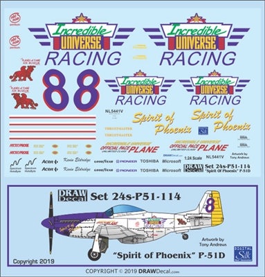 1:24 N.A. P-51D Mustang "Spirit of Phoenix"