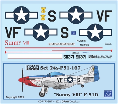 1:24 N.A. P-51D Mustang "Sunny VIII"