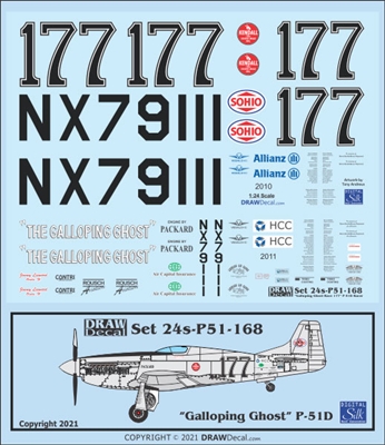 1:24 N.A. P-51D Mustang "The Galloping Ghost"