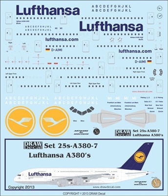 1:125 Lufthansa Airbus A.380