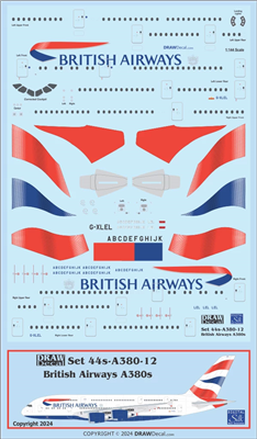1:125 British Airways Airbus A.380-800