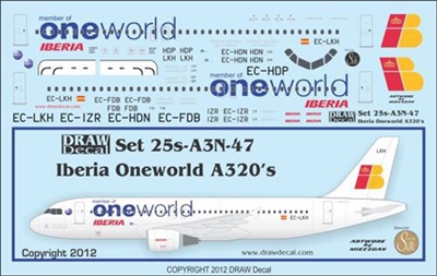 1:125 Iberia 'OneWorld' Airbus A.320