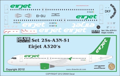 1:125 Eirjet Airbus A.320
