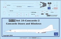 1:125 BAC Sud Concorde Doors, Windows and Details