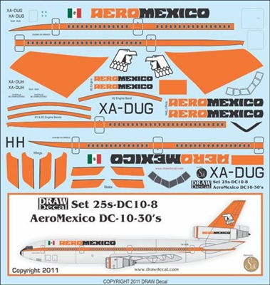1:125 Aeronaves de Mexico McDD DC-10