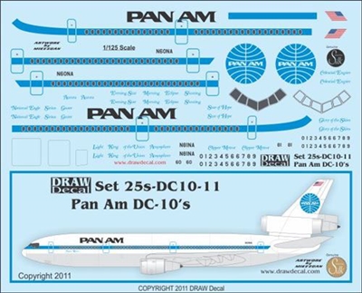 1:125 Pan Am McDD DC-10-10 / -30