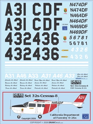 1:32 California Department of Forestry Cessna O-2A Super Skymaster