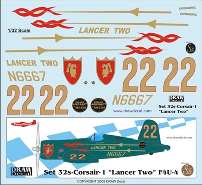 1:32 'Lancer Two' F4U Corsair