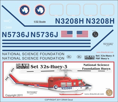 1:32 National Science Foundation (NSF) UH-1D Huey