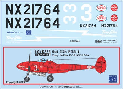 1:32 Lockheed P-38L Lightning Tony LeVier