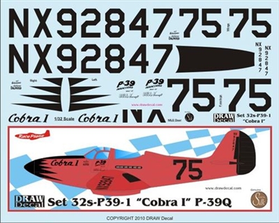 1:32 P-39Q 1946 Thompson Trophy 'Cobra One'