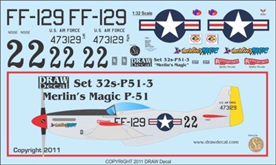 1:32 N.A. P-51D Mustang "Merlin's Magic"