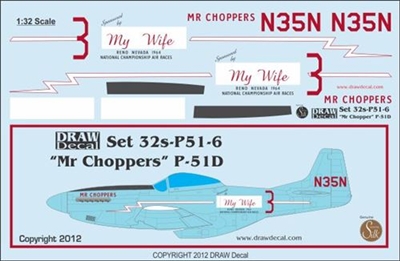 1:32 N.A. P-51D Mustang "Mr. Choppers"