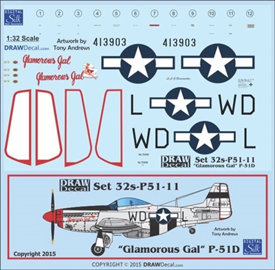 1:32 N.A. P-51D Mustang  "Glamourous Gal"