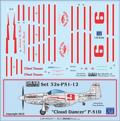 1:32 N.A. P-51D Mustang  'Cloud Dancer'