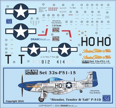 1:32 N.A. P-51D Mustang  "Slender, Tender & Tall"