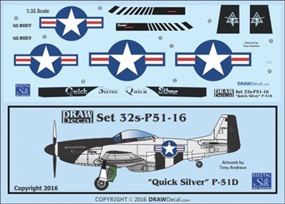 1:32 N.A. P-51D Mustang  "Quick Silver"