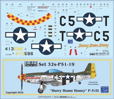 1:32 N.A. P-51D Mustang  'Hurry Home Honey'